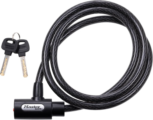 8364DCC Cable Bike Lock with Key, 5 Ft. Long