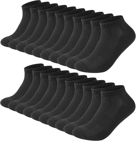 Blu Ninfee Sneaker Socken Herren Damen, 10 Paar Atmungsaktive Sportsocken Sneakersocken Damen Herrensocken Kurze Socken Für Männer, Baumwollsocken Laufsocken Unisex